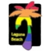 CITY OF LAGUNA BEACH, CA RAINBOW PALM TREE PIN